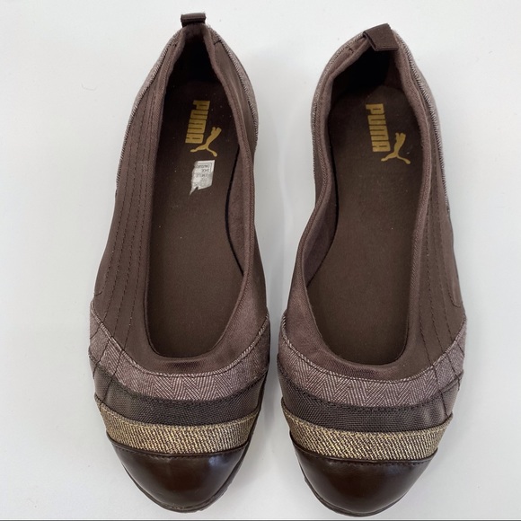PUMA brown flats